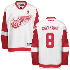 Memorial Mr. Hockey Patch Detroit Red Wings #8 Justin Abdelkader White Premier Jersey