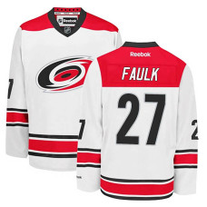 Carolina Hurricanes Justin Faulk #27 White Away Jersey