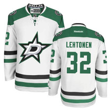 Dallas Stars Kari Lehtonen #32 White Away Jersey