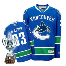 Vancouver Canucks Henrik Sedin #33 Blue Home Premier Jersey