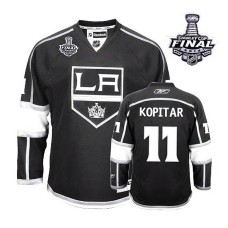 Los Angeles Kings Anze Kopitar #11 Black 2014 Stanley Cup Home Jersey