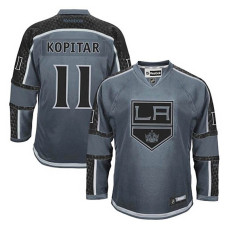 Los Angeles Kings Anze Kopitar #11 Charcoal Cross Check Fashion Jersey