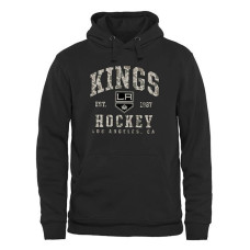 Los Angeles Kings Black Camo Stack Fleece Pullover Hoodie