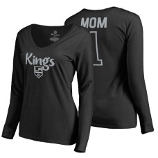 Los Angeles Kings 2018 Fanatics Mother's Day Number 1 Mom long sleeve T-Shirt Black