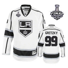 Los Angeles Kings Wayne Gretzky #99 White 2014 Stanley Cup Away Jersey