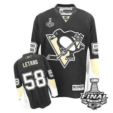 Pittsburgh Penguins Kris Letang #58 Black 2016 Stanley Cup Home Finals Jersey