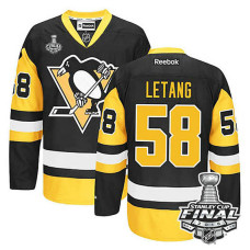 Pittsburgh Penguins Kris Letang #58 Black 2016 Stanley Cup Alternate Finals Jersey