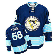 Pittsburgh Penguins Kris Letang #58 Blue 2016 Stanley Cup Alternate Finals Jersey