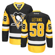 Pittsburgh Penguins Kris Letang #58 Black/Gold Alternate Jersey