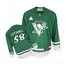 Pittsburgh Penguins Kris Letang #58 Green St. Patrick's Day Jersey