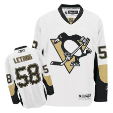 Pittsburgh Penguins Kris Letang #58 White Away Jersey