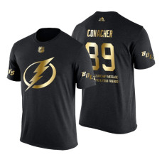 Tampa Bay Lightning Cory Conacher Gold Limited with Message T-Shirt Black