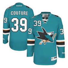 San Jose Sharks Logan Couture #39 Teal Green Home Jersey