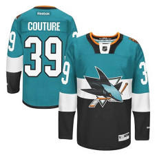 San Jose Sharks Logan Couture #39 Teal/Black 2015 Stadium Series Jersey