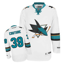 San Jose Sharks Logan Couture #39 White Away Jersey