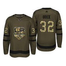 Los Angeles Kings #32 Jonathan Quick Camo Salute To Service Jersey