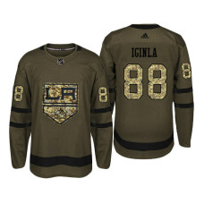 Los Angeles Kings #88 Jarome Iginla Camo Salute To Service Jersey