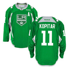 Los Angeles Kings Anze Kopitar #11 Green Practice Jersey