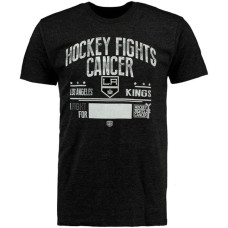 Los Angeles Kings Charcoal Hockey Fights Cancer Old Time Throwback T-shirt