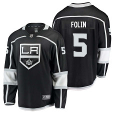 Los Angeles Kings #5 Breakaway Player Christian Folin Jersey Black