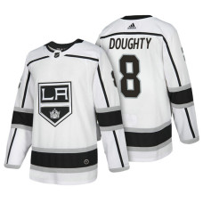 Los Angeles Kings #8 Drew Doughty White 2018 New Season Authentic Team Away Jersey