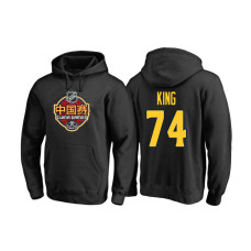 Los Angeles Kings #74 Dwight King Black 2017 China Game Pullover Hoodie