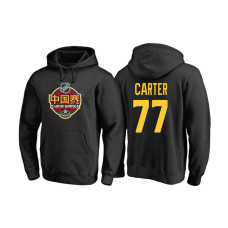 Los Angeles Kings #77 Jeff Carter Black 2017 China Game Pullover Hoodie