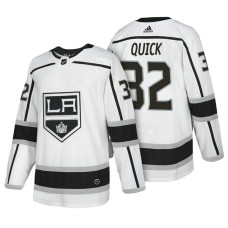 Los Angeles Kings #32 Jonathan Quick White 2018 New Season Authentic Team Away Jersey