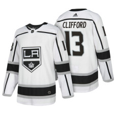 Los Angeles Kings #13 Kyle Clifford White 2018 New Season Authentic Team Away Jersey