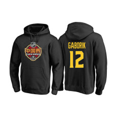 Los Angeles Kings #12 Marian Gaborik Black 2017 China Game Pullover Hoodie