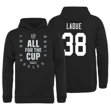 Youth Los Angeles Kings #38 Paul LaDue Bound Behind The Net Pullover Black Hoodie 2018 Stanley Cup Playoffs