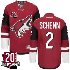 Coyotes #2 Luke Schenn Maroon 20th Anniversary Jersey