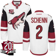 Coyotes #2 Luke Schenn White 20th Anniversary Jersey