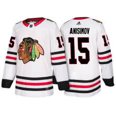 Male Artem Anisimov Chicago Blackhawks #15 White 2018 New Season Team Away Jersey