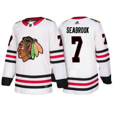 Male Brent Seabrook Chicago Blackhawks #7 White 2018 New Season Team Away Jersey