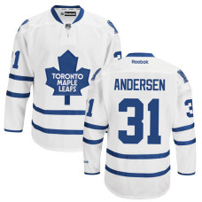 Toronto Maple Leafs Frederik Andersen #31 White Away Premier Jersey