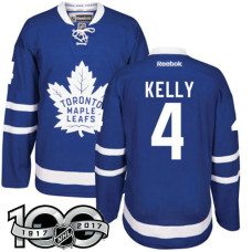 Toronto Maple Leafs #4 Red Kelly Blue 100 Greatest Player Jersey