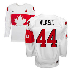 Women's Canada Team Marc-Edouard Vlasic #44 White Home Premier Olympic Jersey