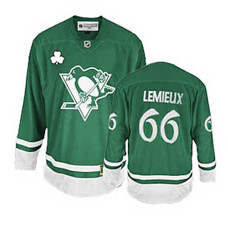 Pittsburgh Penguins Mario Lemieux #66 Green St. Patrick's Day Jersey