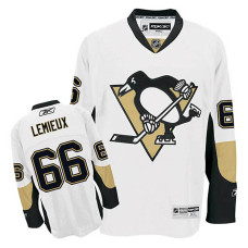 Pittsburgh Penguins Mario Lemieux #66 White Away Jersey