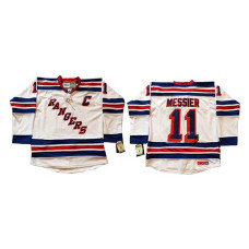 New York Rangers Mark Messier #11 White Throwback Jersey