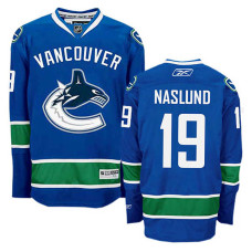 Vancouver Canucks Markus Naslund #19 Navy Blue Home Jersey