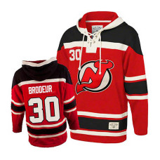 Youth New Jersey Devils Martin Brodeur #30 Red Sawyer Hooded Sweatshirt