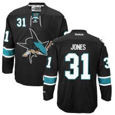 San Jose Sharks Martin Jones #31 Black Alternate Premier Jersey