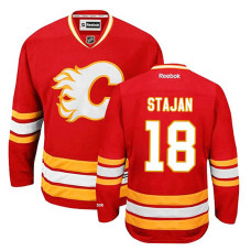 Calgary Flames Matt Stajan #18 Red Alternate Jersey