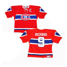 Montreal Canadiens Maurice Richard #9 Red Throwback Jersey