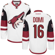 Coyotes #16 Max Domi White Premier Away Jersey