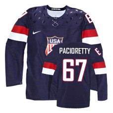 USA Team Max Pacioretty #67 Navy Blue Away Premier Olympic Jersey