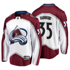 Colorado Avalanche #35 Andrew Hammond Fanatics Branded Breakaway White Away With Jersey 2022 Stanley Cup Champions Patch