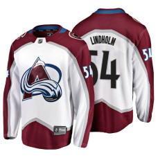 Colorado Avalanche #54 Anton Lindholm 2018 Fanatics Branded Breakaway White Away jersey